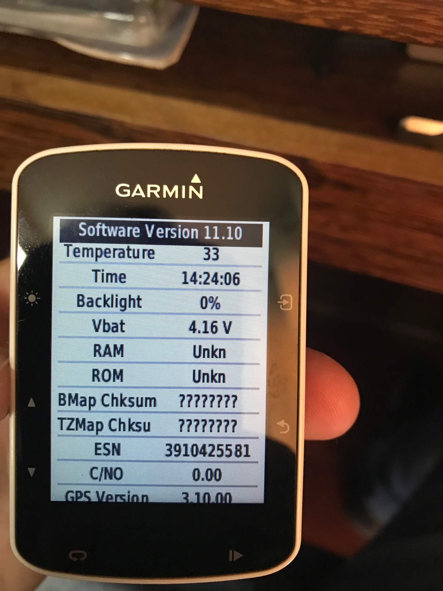 Garmin edge 520 memory / rom unknown and baseman checksum test fail - Edge 520/520 Plus - Cycling - Garmin Forums
