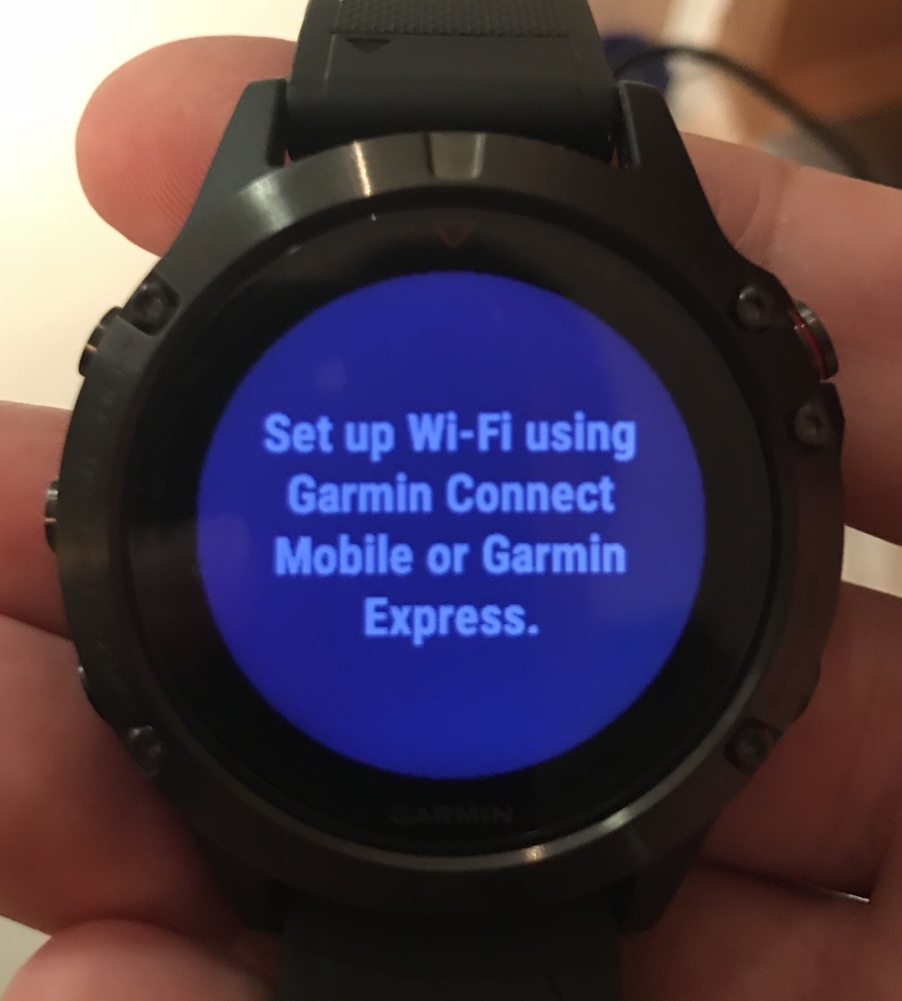 afslappet Lil pause Can't use watch or Mobile connect app (iPhone) to configure WiFi on Fenix 5  Sapphire - fēnix 5 series - Wearables - Garmin Forums