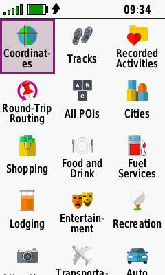 Use Map not displayed in the Find menu