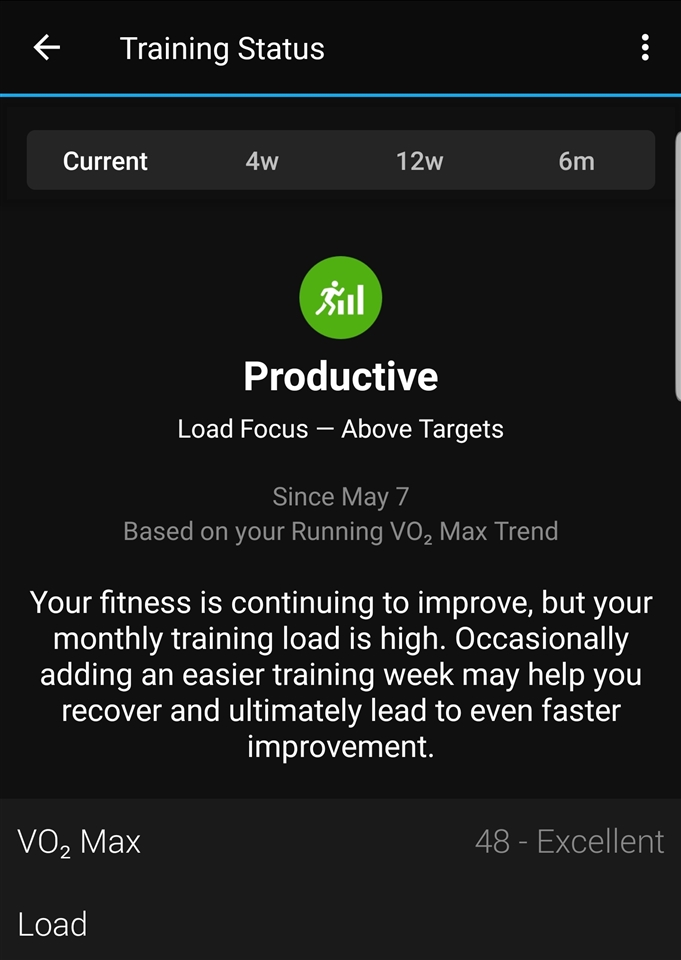 vo2max 48 garmin