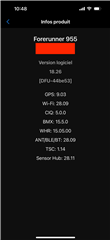 Watch firmware info