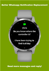 Can you reply to texts on store garmin vivoactive