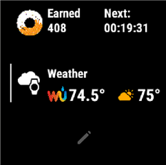 Widget glances online garmin