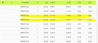 garmin swim pool length