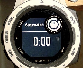 Stopwatch resets after 1193 hours Instinct Wearables Garmin