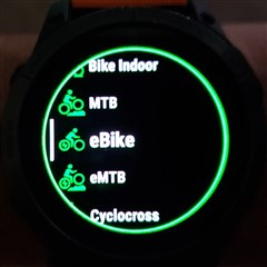 Is there a way to designate my rides as e bike Garmin Connect