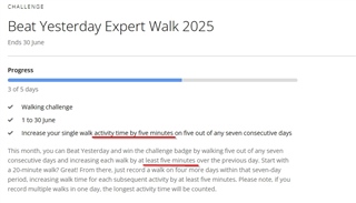 Garmin Expert Walk Challenge Details