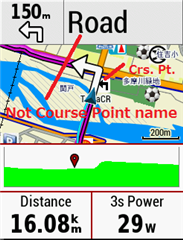 Map screen in navigation