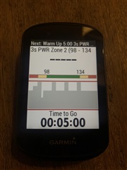 Changing data fields in Structured Workout - 530 - Cycling - Garmin
