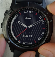 fenix 5 screen