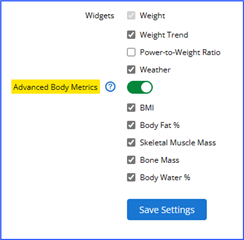 Advanced Body Metrics