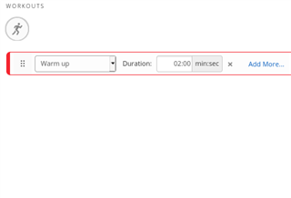 Editing existing workout