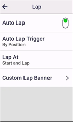 Auto Lap COnf