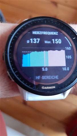 Coloured Heart Rate Zones