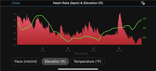 Low heart rate - walking activity - Forerunner 935 ...