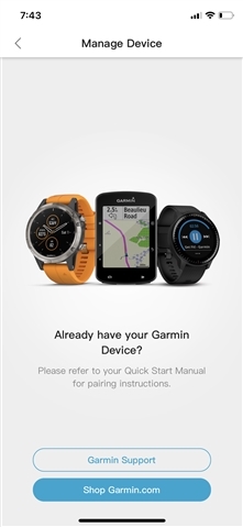 halvt roman Sanctuary Garmin Connect app shows watch is connected, but Connect IQ app does not  find device. - Forerunner 645/645 M - Running/Multisport - Garmin Forums