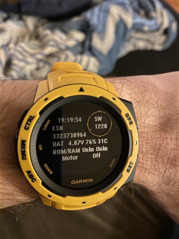 garmin instinct battery capacity mah