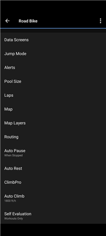 Road Bike options with Pool Size available