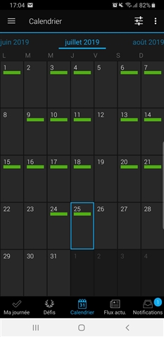 Calendar in app Android Why they do not follow with workout colors ? - Connect Mobile Android - Mobile Apps & Web - Garmin Forums