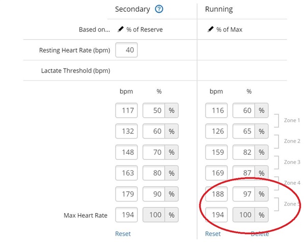 garmin connect pulse zones