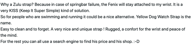 Zulu Strap on Fenix 6 a secure solution for not losing it. - fēnix 6 Series  - Wearables - Garmin Forums