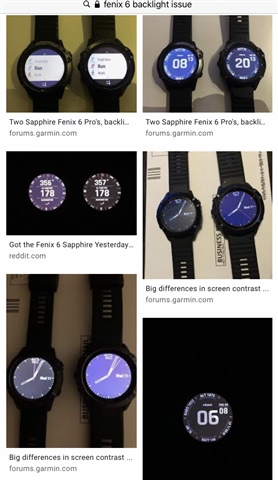 Garmin fenix 6 backlight issue on sale