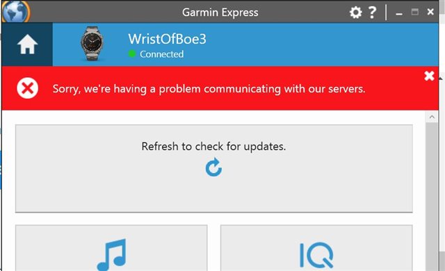 Fenix 6X won't connect to Garmim Express after map download crash - fēnix 6  series - Wearables - Garmin Forums