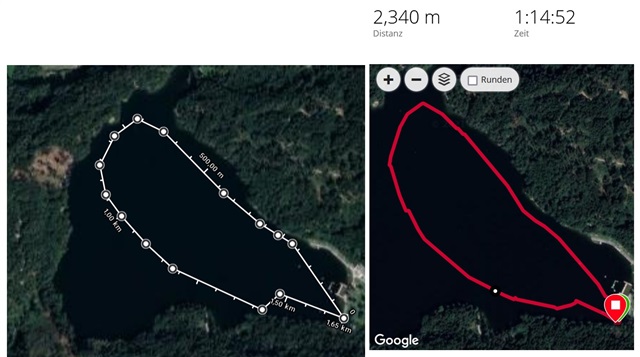 Open water swimming wrong distance measurement Garmin Swim 2