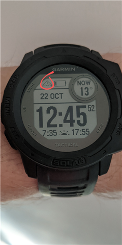 Strange icon on Garmin Instinct 2x solar : r/Garmin