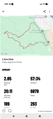 capture from Mapmywalk on Samsung U21