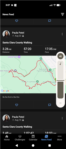 Connect Snapshot of the same walk