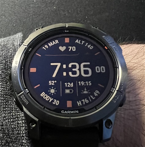 Garmin watch face hot sale with heart rate