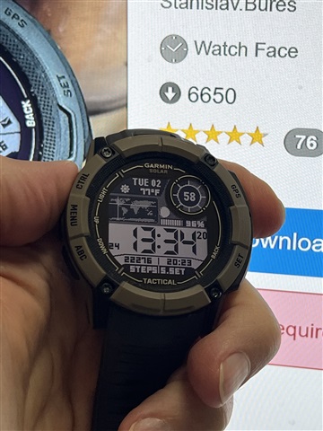 Adding watch faces with Garmin express on Instinct 2x Tactical ...