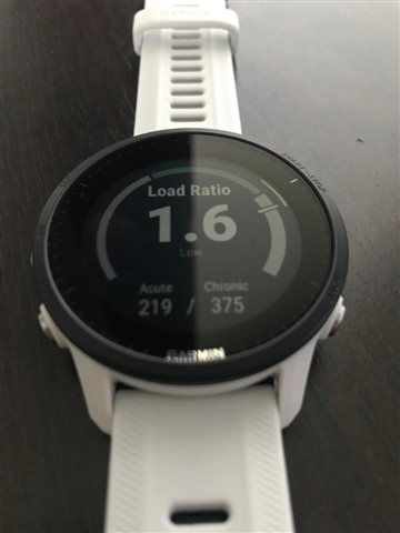 Training Load Ratio computed incorrectly Forerunner 955 Series