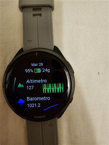 Altimeter barometer graph issue Forerunner 965 Running