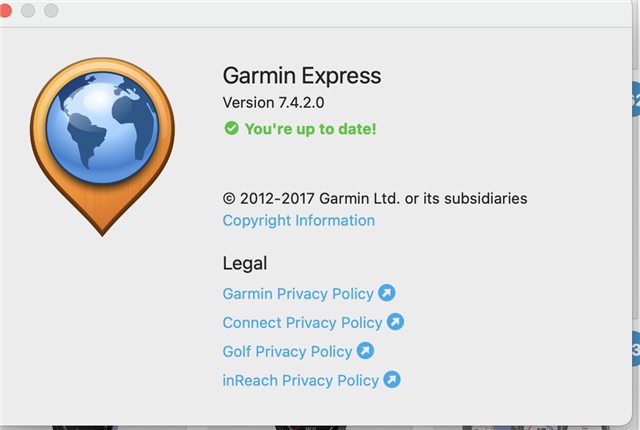 gør dig irriteret indstudering golf Garmin Express Mac 7.4.0.1 Check for updates broken - Garmin Express Mac -  Mac/Windows Software - Garmin Forums