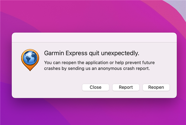 Music apps causes Garmin Express to crash - Garmin Express - Mac/Windows Software - Garmin