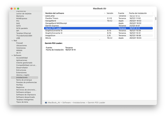muestra torre compensar POI Loader bugs - Basecamp Mac - Mac/Windows Software - Garmin Forums