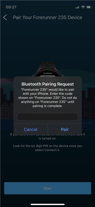 Uretfærdighed forbruger Tap Can't enter Bluetooth pairing request on iPhone - Garmin Connect Mobile iOS  - Mobile Apps & Web - Garmin Forums