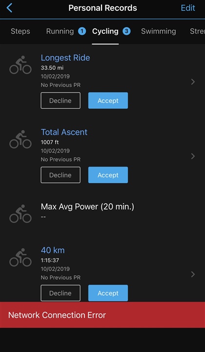Network prevents me from updating in garmin connect iOS - Garmin Connect Mobile iOS - Mobile Apps & Web - Garmin Forums