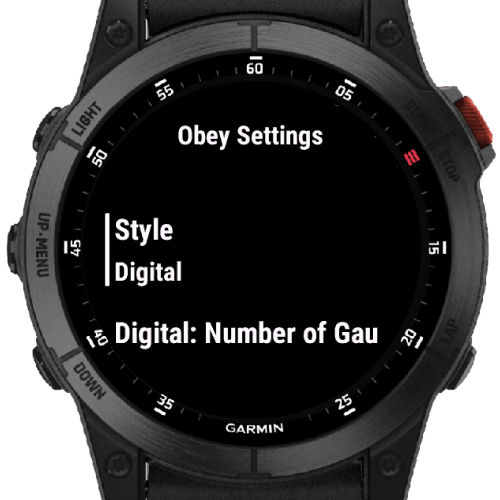 Garmin analog watch online face