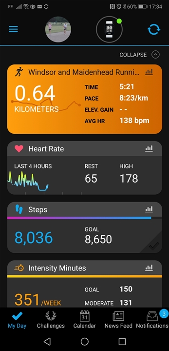 Garmin watch not store syncing with iphone