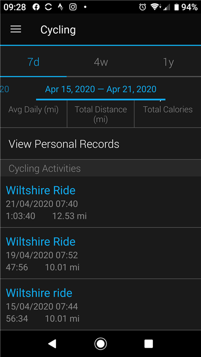 My garmin app isn't my cycling personal records, why? Garmin Connect Mobile Android - Mobile Apps & Web - Garmin Forums