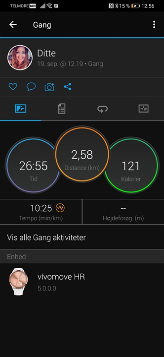 Activities and calorie burn - Garmin Connect Mobile Android - Mobile Web - Forums
