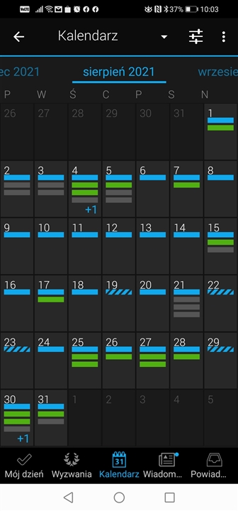 colours of activities in calendar, - Garmin Connect Mobile Android - Mobile Apps & Web - Forums