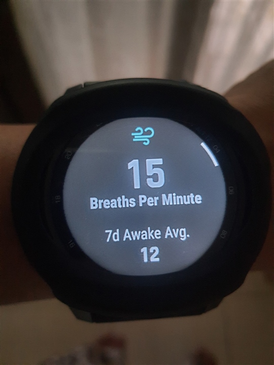 Respiration working on Widget, but not on App Descent Mk2 Series