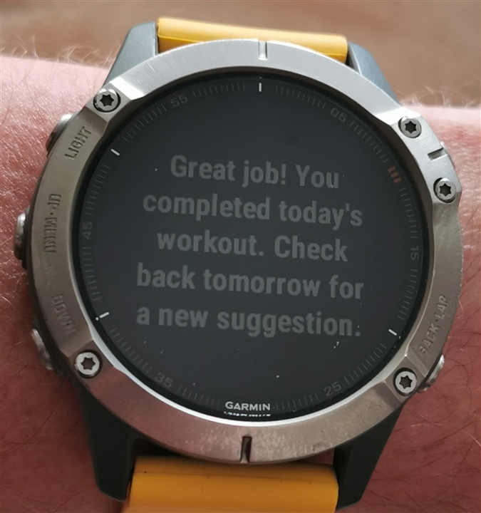 BUG Executing a Cycling Daily Workout still shows an executable