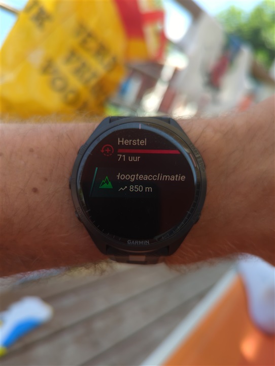 Watch and Garmin connect not showing heat acclimation Forerunner 965